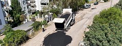 AYVALIK’TA DOĞALGAZ SONRASI YOL ONARIMLARI SÜRÜYOR
