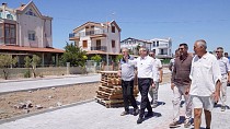 AYVALIK’TA YOL SEFERBERLİĞİ SÜRÜYOR
