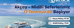 BADO’NUN AKÇAY-MİDİLLİ SEFERLERİ 17 TEMMUZ’DA BAŞLIYOR!