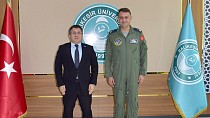 Balıkesir Garnizon ve 9’uncu Ana Jet Üs Komutanından Rektör Oğurlu’ya İade-i Ziyaret - haberi