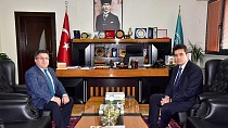 BALIKESİR İL EMNİYET MÜDÜRÜ ŞÜKRÜ YAMAN’DAN REKTÖR OĞURLU’YA NEZAKET ZİYARETİ