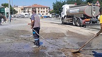 BASKİ EKİPLERİNDEN HIZLA MÜDAHALE