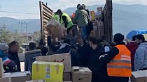 BURHANİYELİ VATANDAŞLARIN EL ELE HAZIRLADIĞI YARDIMLARIN DAĞITIMI YAPILIYOR / 13.02.2023 PAZARTESİ