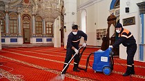 AYVALIK’TA RAMAZAN AYI ÖNCESİ DEZENFEKSİYON VE TEMİZLİK ÇALIŞMALARI BAŞLADI  / 29.03.2022 SALI