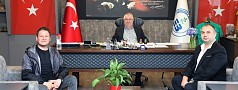 EDREMİT ANKA KADIN FUTBOL TAKIMI BAŞKANI ACAR’DAN BAŞKAN ERTAŞ’A ZİYARET
