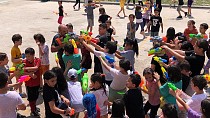 Balıkesir Burhan Erdayı İlkokulu’nda öğrencilerin su savaşı / 18.06.2022 CUMARTESİ