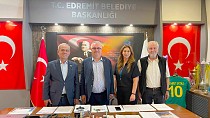TGF BAŞKANI KARACA, SEMRA AMAN AKYÜREK VE KAMİL AKYÜREK'TEN BAŞKAN ERTAŞ'A ZİYARET!