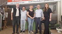 TÜRKİYE GAZETECİLER FEDERASYONU GENEL BAŞKANI KARACA, SEMRA AMAN AKYÜREK VE KAMİL AKYÜREK’TEN GAZETEMİZE ZİYARET