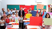 KAYMAKAM ODABAŞ VE İLÇE MİLLİ EĞİTİM MÜDÜRÜ ESMEN’DEN TÜGVA YAZ OKULU KURSLARINA ZİYARET - haberi